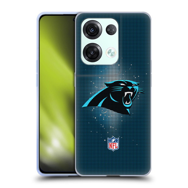 NFL Carolina Panthers Artwork LED Soft Gel Case for OPPO Reno8 Pro