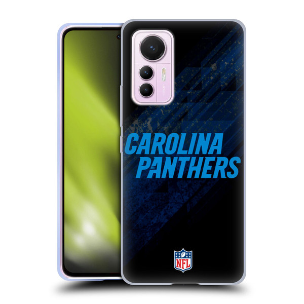 NFL Carolina Panthers Logo Blur Soft Gel Case for Xiaomi 12 Lite