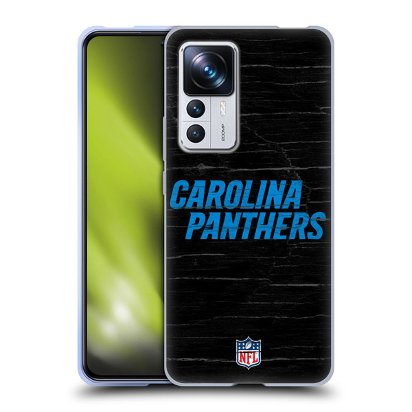 NFL Carolina Panthers Logo Distressed Look Soft Gel Case for Xiaomi 12T Pro