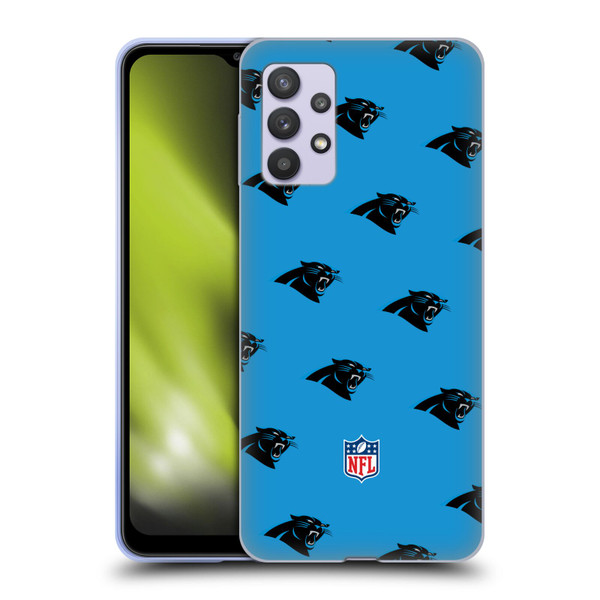 NFL Carolina Panthers Artwork Patterns Soft Gel Case for Samsung Galaxy A32 5G / M32 5G (2021)