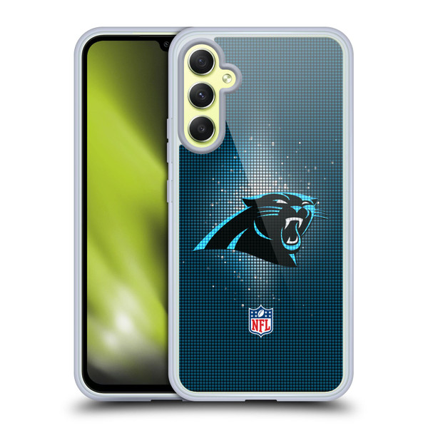 NFL Carolina Panthers Artwork LED Soft Gel Case for Samsung Galaxy A34 5G