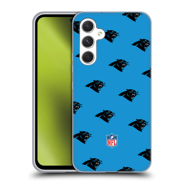 NFL Carolina Panthers Artwork Patterns Soft Gel Case for Samsung Galaxy A54 5G