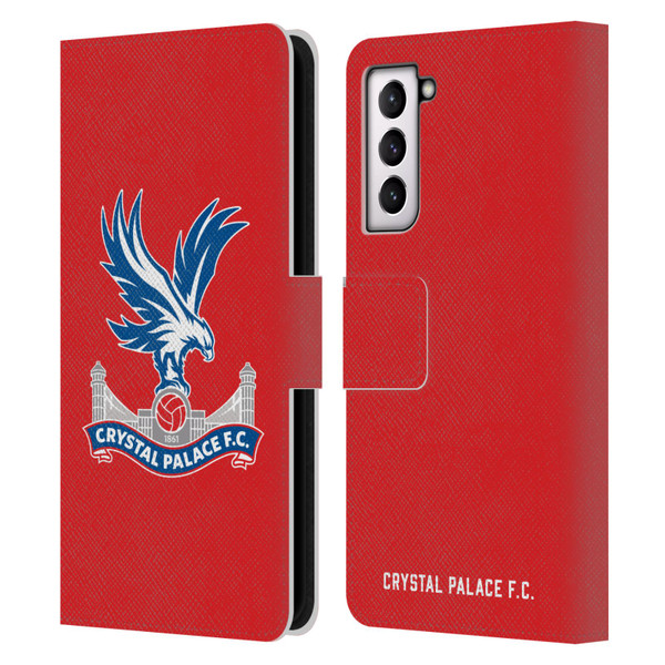 Crystal Palace FC Crest Eagle Leather Book Wallet Case Cover For Samsung Galaxy S21 5G