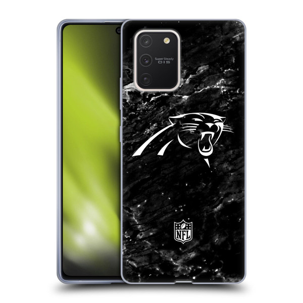 NFL Carolina Panthers Artwork Marble Soft Gel Case for Samsung Galaxy S10 Lite