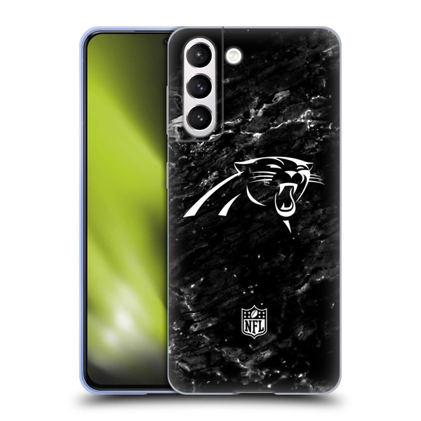 NFL Carolina Panthers Artwork Marble Soft Gel Case for Samsung Galaxy S21 5G