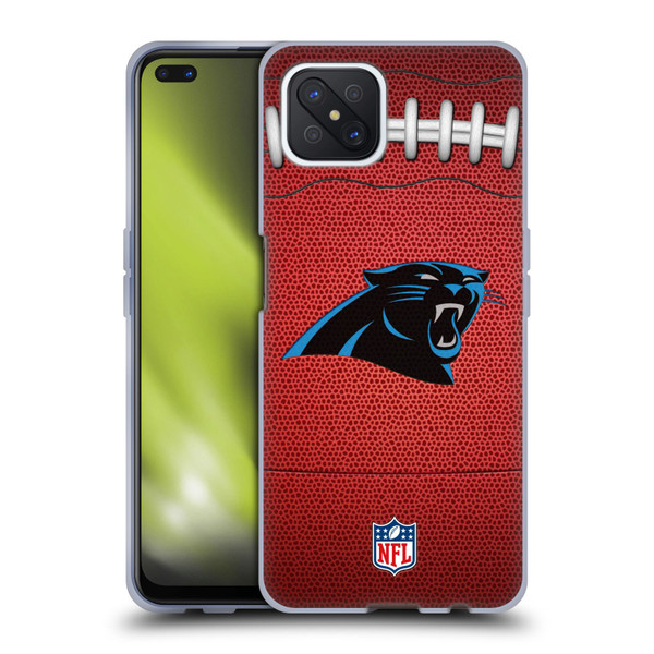 NFL Carolina Panthers Graphics Football Soft Gel Case for OPPO Reno4 Z 5G
