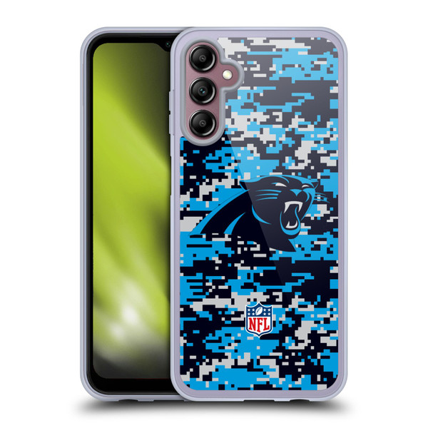 NFL Carolina Panthers Graphics Digital Camouflage Soft Gel Case for Samsung Galaxy A14 5G