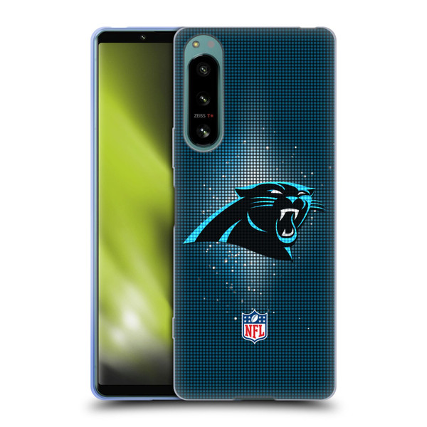 NFL Carolina Panthers Artwork LED Soft Gel Case for Sony Xperia 5 IV