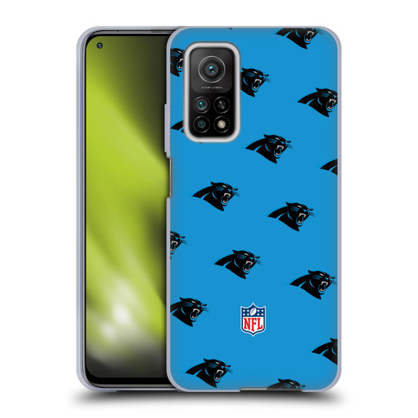 NFL Carolina Panthers Artwork Patterns Soft Gel Case for Xiaomi Mi 10T 5G
