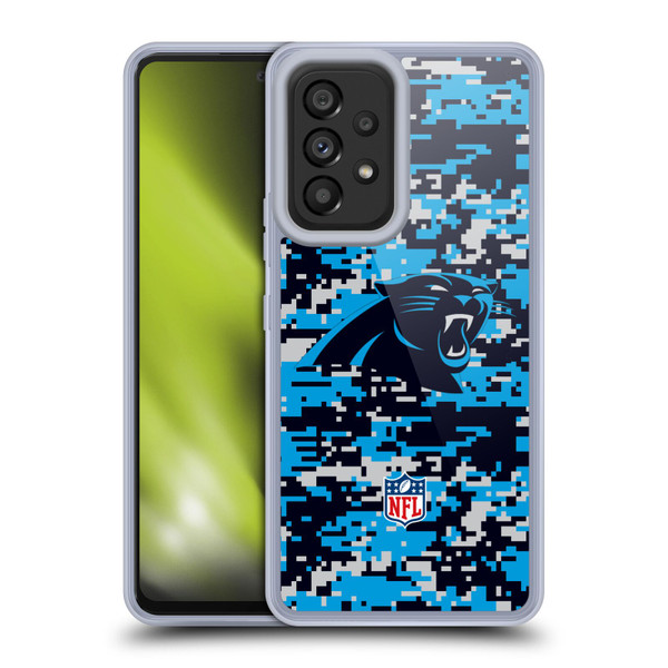 NFL Carolina Panthers Graphics Digital Camouflage Soft Gel Case for Samsung Galaxy A53 5G (2022)
