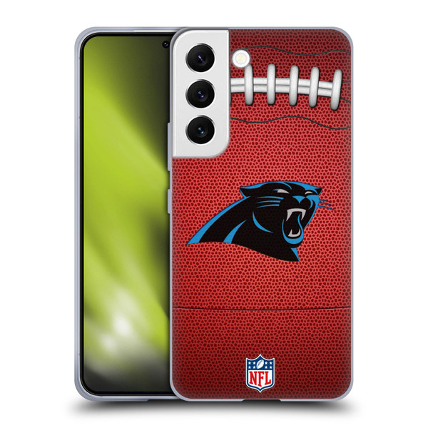 NFL Carolina Panthers Graphics Football Soft Gel Case for Samsung Galaxy S22 5G