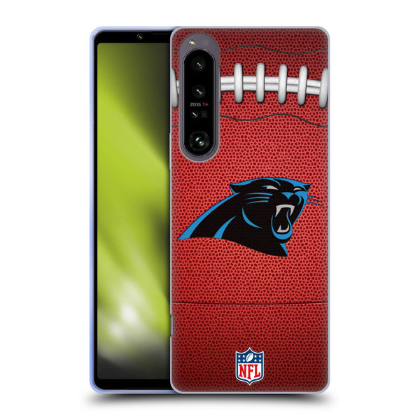 NFL Carolina Panthers Graphics Football Soft Gel Case for Sony Xperia 1 IV
