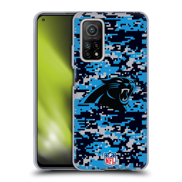 NFL Carolina Panthers Graphics Digital Camouflage Soft Gel Case for Xiaomi Mi 10T 5G