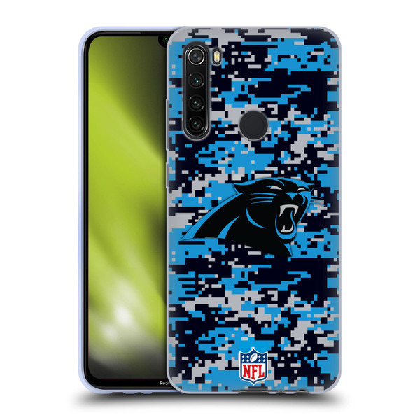 NFL Carolina Panthers Graphics Digital Camouflage Soft Gel Case for Xiaomi Redmi Note 8T