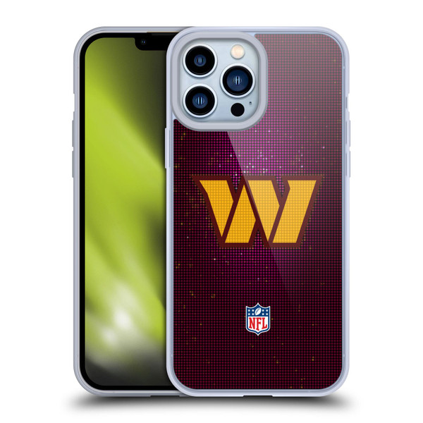 NFL Washington Football Team Artwork LED Soft Gel Case for Apple iPhone 13 Pro Max