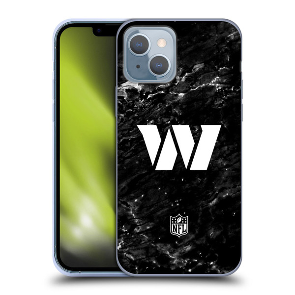 NFL Washington Football Team Artwork Marble Soft Gel Case for Apple iPhone 14