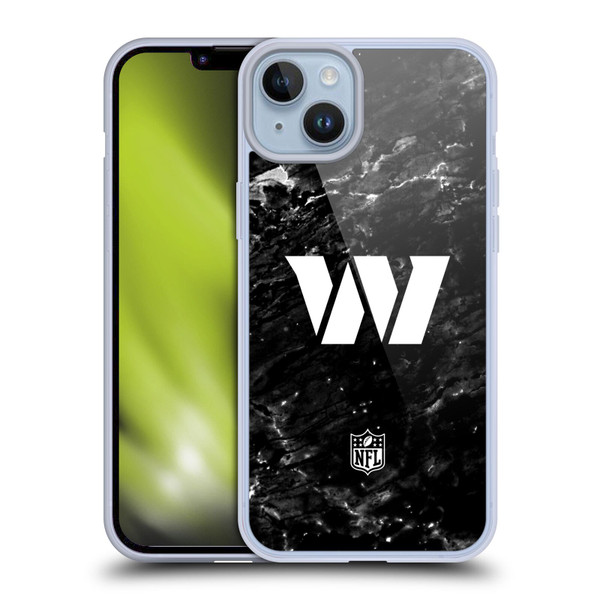 NFL Washington Football Team Artwork Marble Soft Gel Case for Apple iPhone 14 Plus