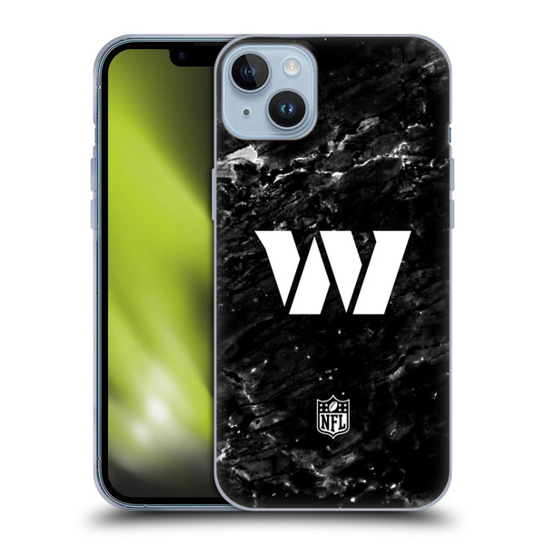 NFL Washington Football Team Artwork Marble Soft Gel Case for Apple iPhone 14 Plus