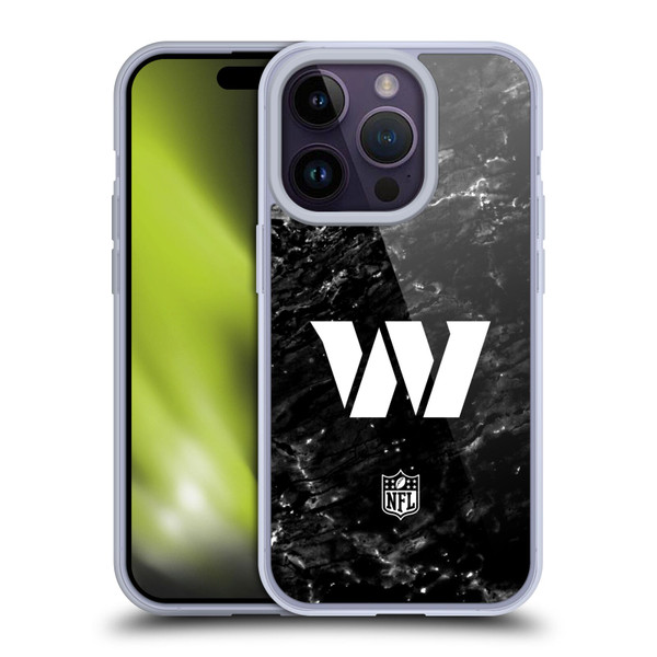 NFL Washington Football Team Artwork Marble Soft Gel Case for Apple iPhone 14 Pro