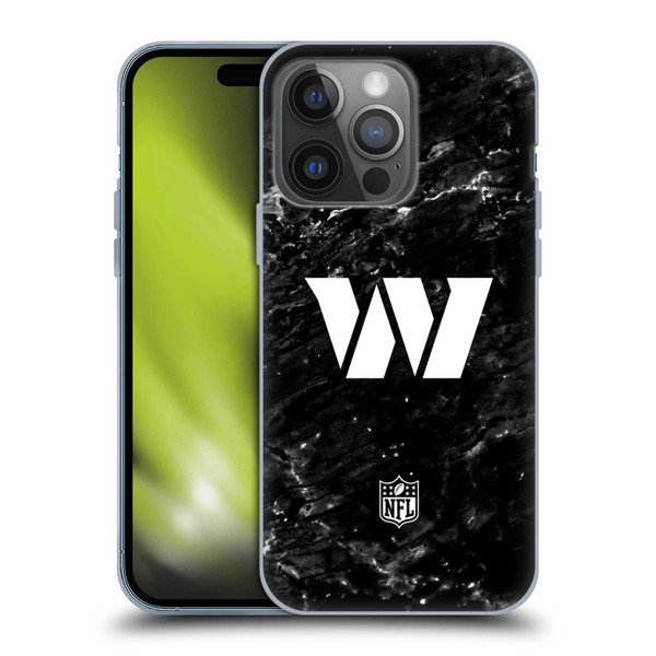 NFL Washington Football Team Artwork Marble Soft Gel Case for Apple iPhone 14 Pro