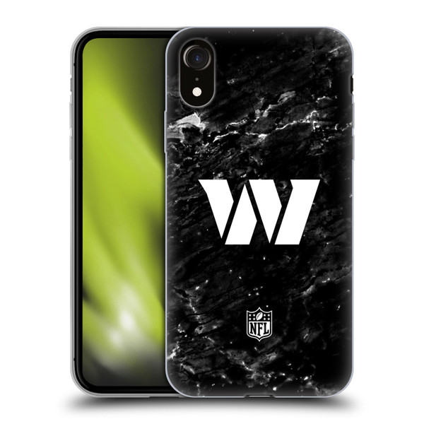 NFL Washington Football Team Artwork Marble Soft Gel Case for Apple iPhone XR