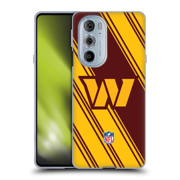 NFL Washington Football Team Artwork Stripes Soft Gel Case for Motorola Edge X30