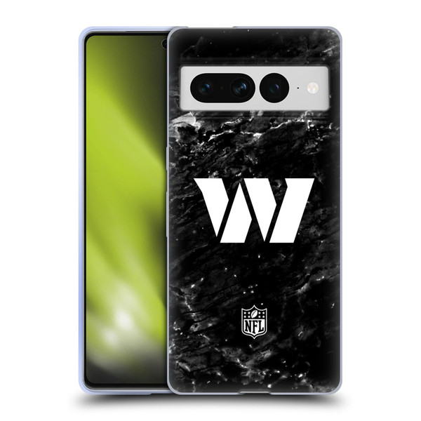 NFL Washington Football Team Artwork Marble Soft Gel Case for Google Pixel 7 Pro