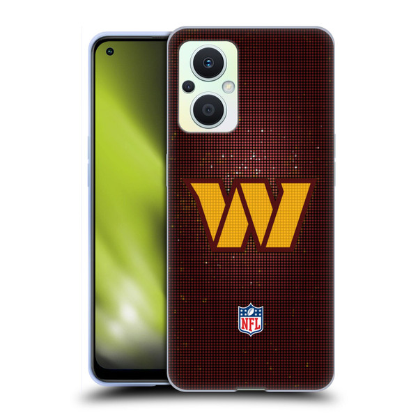 NFL Washington Football Team Artwork LED Soft Gel Case for OPPO Reno8 Lite