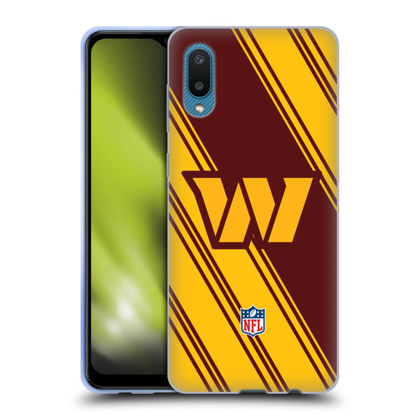 NFL Washington Football Team Artwork Stripes Soft Gel Case for Samsung Galaxy A02/M02 (2021)