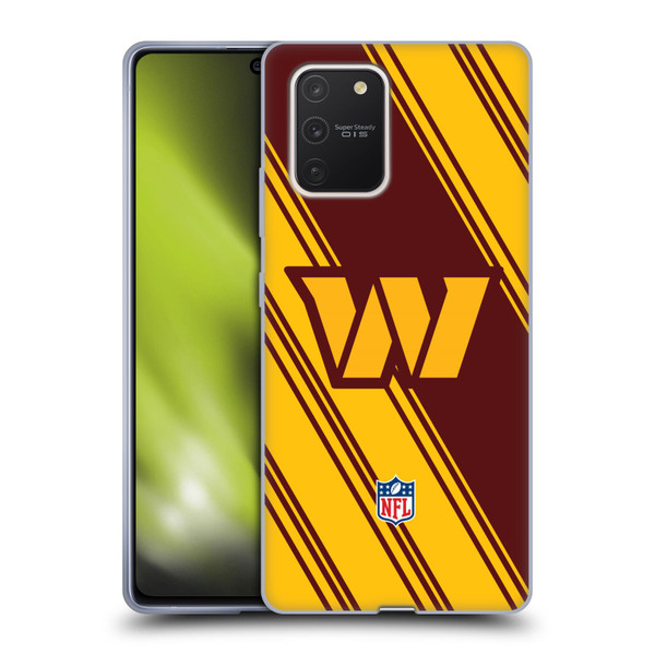 NFL Washington Football Team Artwork Stripes Soft Gel Case for Samsung Galaxy S10 Lite