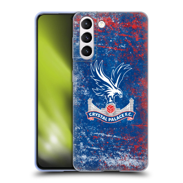 Crystal Palace FC Crest Distressed Soft Gel Case for Samsung Galaxy S21 5G