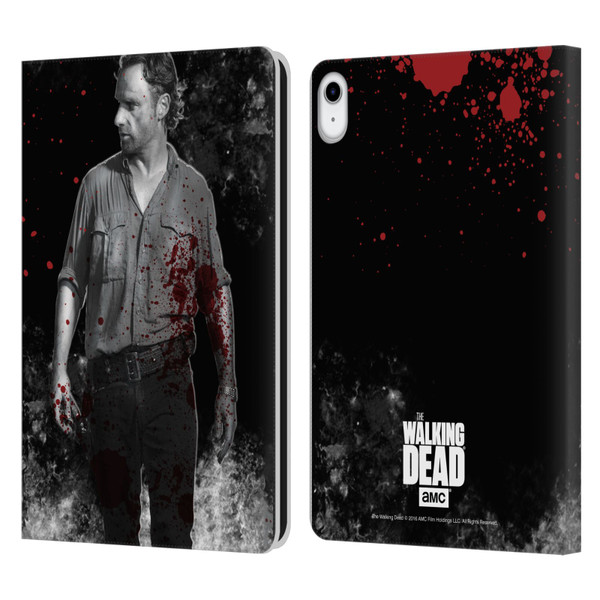 AMC The Walking Dead Gore Rick Grimes Leather Book Wallet Case Cover For Apple iPad 10.9 (2022)