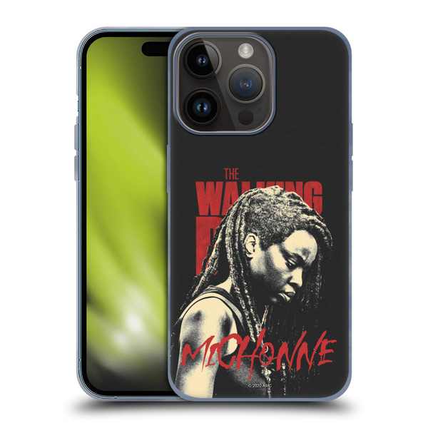 AMC The Walking Dead Season 10 Character Portraits Michonne Soft Gel Case for Apple iPhone 15 Pro