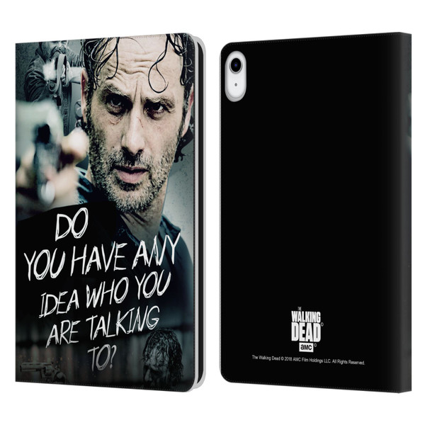AMC The Walking Dead Rick Grimes Legacy Question Leather Book Wallet Case Cover For Apple iPad 10.9 (2022)