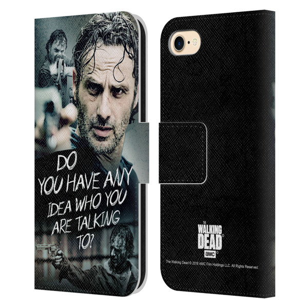 AMC The Walking Dead Rick Grimes Legacy Question Leather Book Wallet Case Cover For Apple iPhone 7 / 8 / SE 2020 & 2022