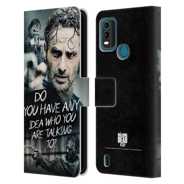 AMC The Walking Dead Rick Grimes Legacy Question Leather Book Wallet Case Cover For Nokia G11 Plus