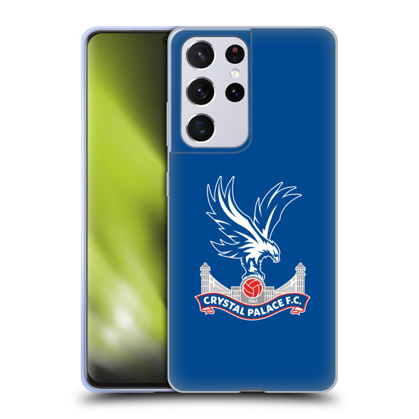 Crystal Palace FC Crest Plain Soft Gel Case for Samsung Galaxy S21 Ultra 5G
