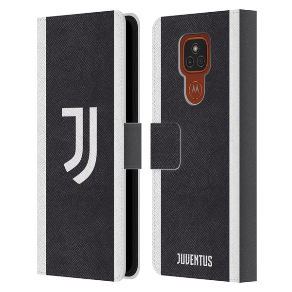 Juventus Football Club 2023/24 Match Kit Third Leather Book Wallet Case Cover For Motorola Moto E7 Plus
