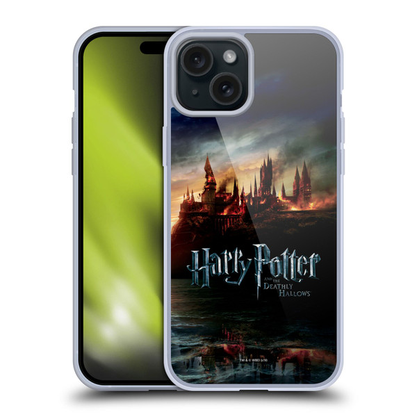 Harry Potter Deathly Hallows VIII Castle Soft Gel Case for Apple iPhone 15 Plus