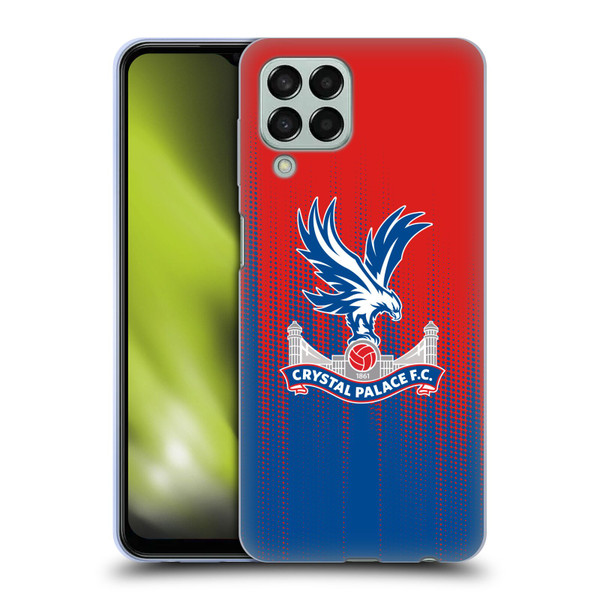 Crystal Palace FC Crest Halftone Soft Gel Case for Samsung Galaxy M33 (2022)