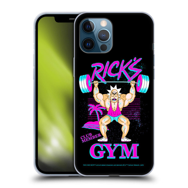 Rick And Morty Season 1 & 2 Graphics Rick's Gym Soft Gel Case for Apple iPhone 12 Pro Max