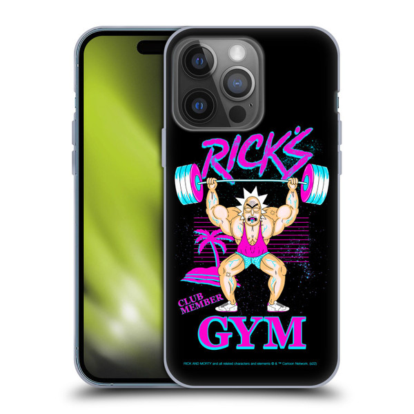 Rick And Morty Season 1 & 2 Graphics Rick's Gym Soft Gel Case for Apple iPhone 14 Pro