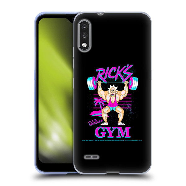 Rick And Morty Season 1 & 2 Graphics Rick's Gym Soft Gel Case for LG K22