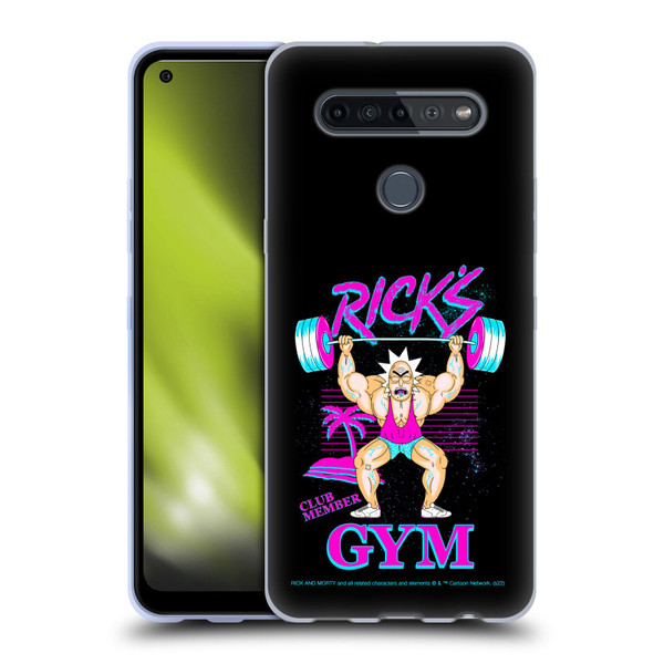 Rick And Morty Season 1 & 2 Graphics Rick's Gym Soft Gel Case for LG K51S
