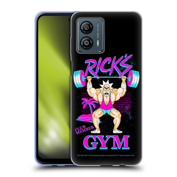Rick And Morty Season 1 & 2 Graphics Rick's Gym Soft Gel Case for Motorola Moto G53 5G
