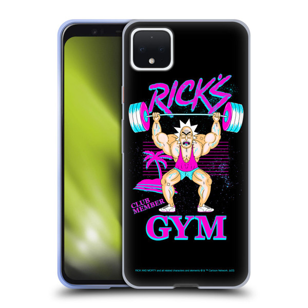 Rick And Morty Season 1 & 2 Graphics Rick's Gym Soft Gel Case for Google Pixel 4 XL
