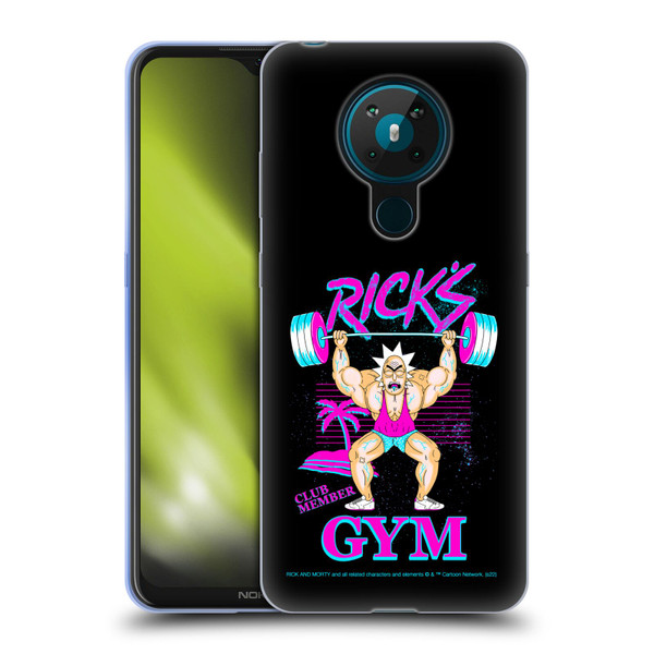 Rick And Morty Season 1 & 2 Graphics Rick's Gym Soft Gel Case for Nokia 5.3