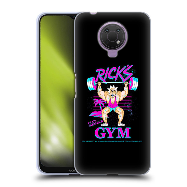 Rick And Morty Season 1 & 2 Graphics Rick's Gym Soft Gel Case for Nokia G10