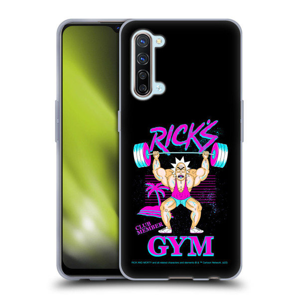 Rick And Morty Season 1 & 2 Graphics Rick's Gym Soft Gel Case for OPPO Find X2 Lite 5G