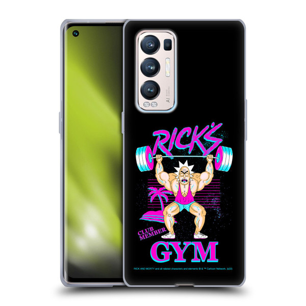 Rick And Morty Season 1 & 2 Graphics Rick's Gym Soft Gel Case for OPPO Find X3 Neo / Reno5 Pro+ 5G